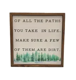 Driftless Studios Of All the Paths Hiking Sign