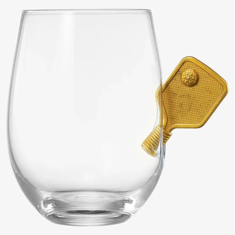 Khen Glassware Stemless Wine Glass - Pickleball