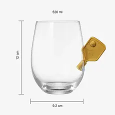 Khen Glassware Stemless Wine Glass - Pickleball