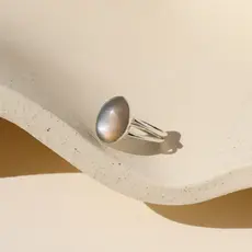 Token (Faire) Ember Moonstone Ring - Sterling Silver, Size 7