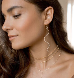 Token (Faire) Sidewinder Earrings - Short, Sterling Silver