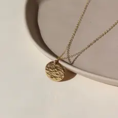 Token (Faire) Moon Drop Necklace - 20", 14k gold fill
