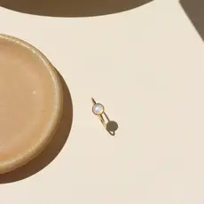 Token (Faire) Moonstone Glow Ring - 14k gold fill, Size 6