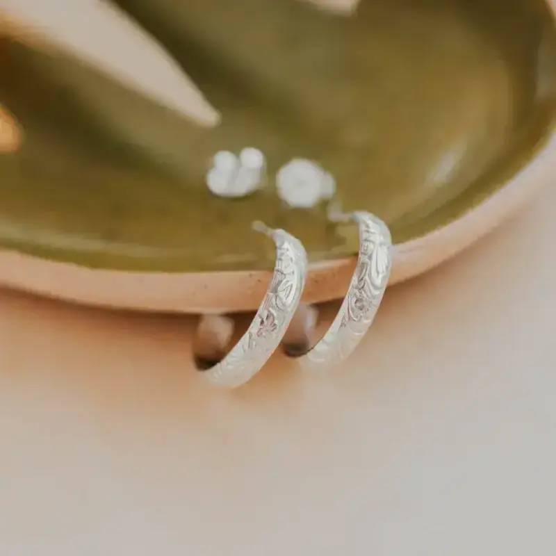 Hello Adorn Jewelry Hello Adorn - Flora Hoops