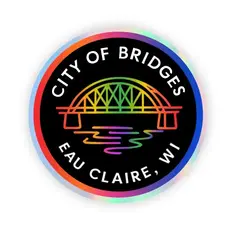 Jones Sticker Co City of Bridges Holographic Sticker