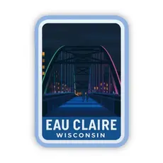 Jones Sticker Co Eau Claire Rainbow Bridge Sticker