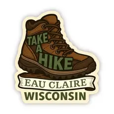 Jones Sticker Co Take A Hike Eau Claire Sticker