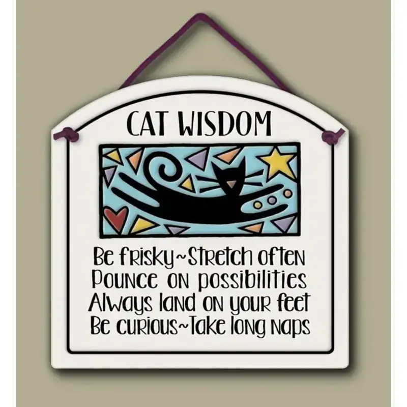 Macone Clay / Spooner Creek Cat Wisdom - Wall Art