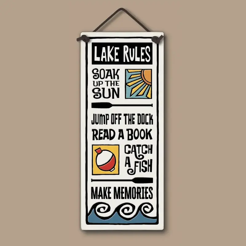 Macone Clay / Spooner Creek Lake Rules - Wall Art