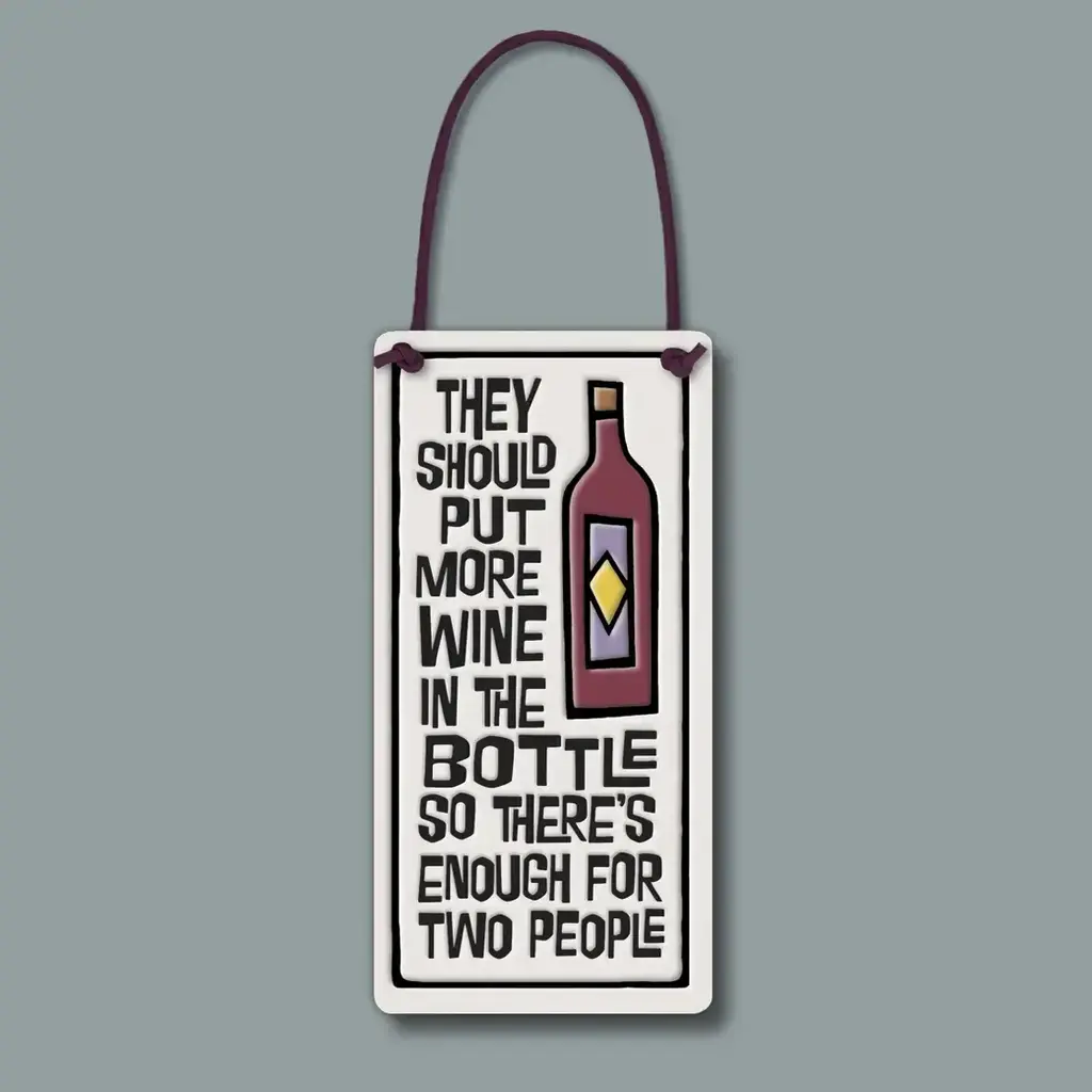 Macone Clay / Spooner Creek Copy of Wine Pairs Nicely - Wall Art / Wine Tag