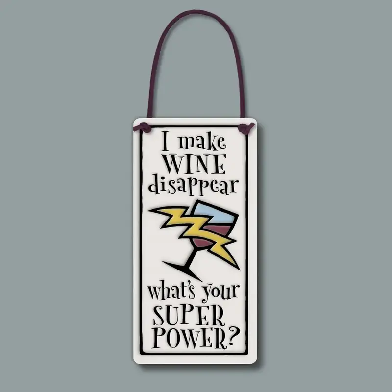 Macone Clay / Spooner Creek Wine Disappear - Wall Art / Wine Tag