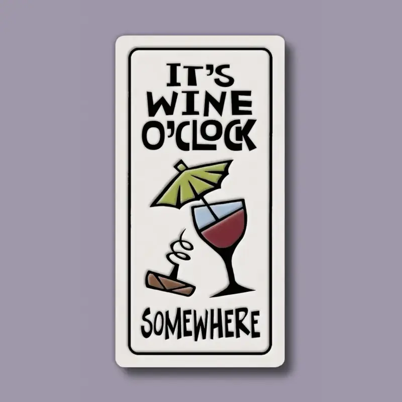 Macone Clay / Spooner Creek Wine O'clock - Magnet