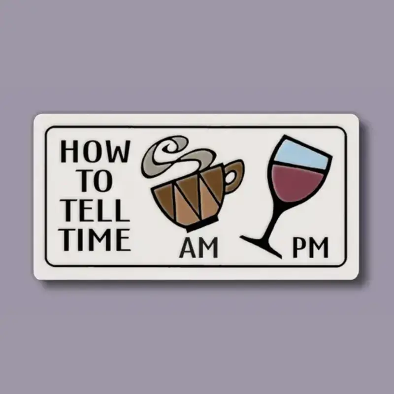 Macone Clay / Spooner Creek How To Tell Time - Magnet