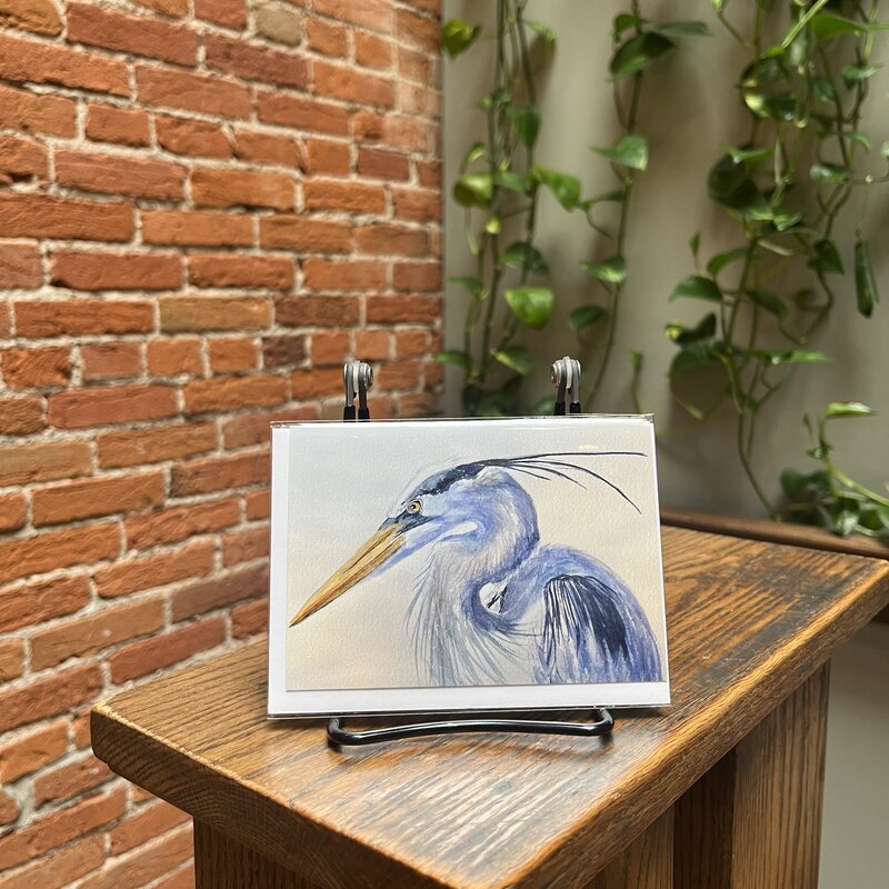 Amy Beidleman Bird - Great Blue Heron Greeting Card