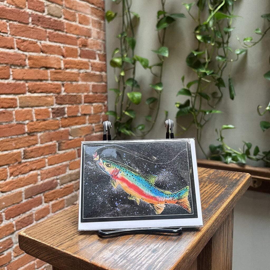 Amy Beidleman Feeling Like  Fish Trout Out of Water Greeting Card