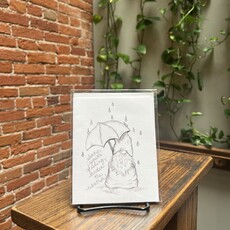 Nadine Bresina Under the Weather (Gnome) Greeting Card