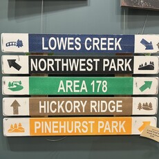 Mounted Trail Ski Sign - CUSTOM TEXT