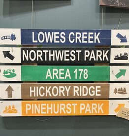 Mounted Trail Ski Sign - CUSTOM TEXT