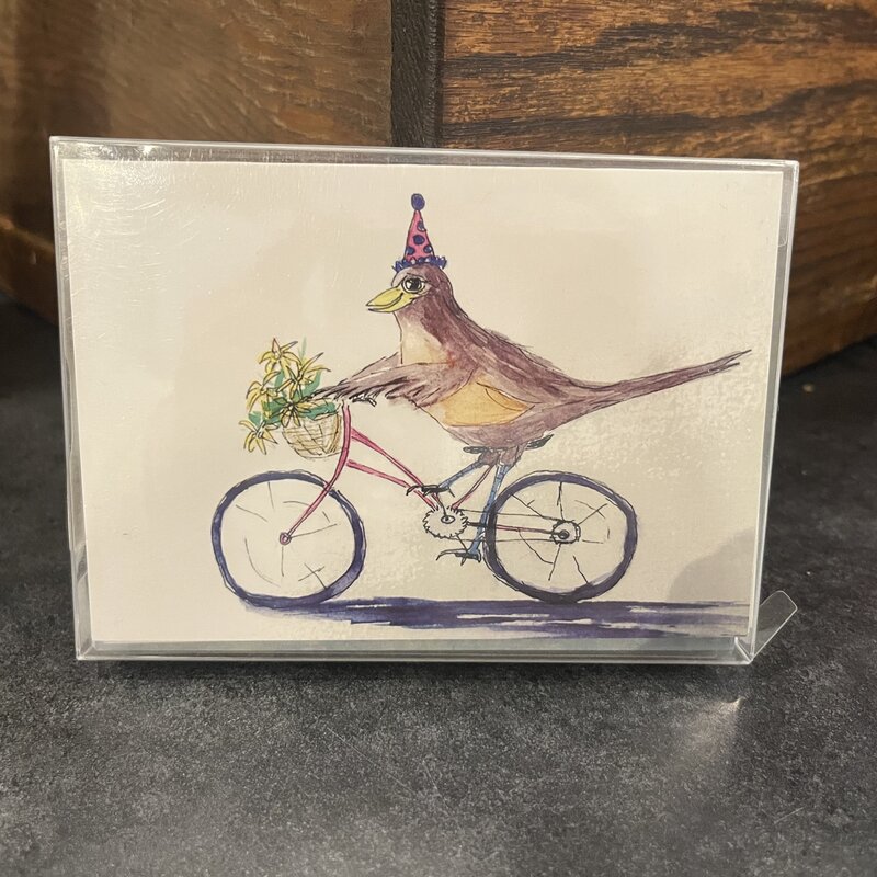 Amy Beidleman Bird Greeting Card Set - Various Occasion (Set of 6)