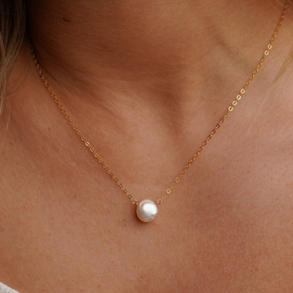 Freshwater Pearl Necklace - 14k Gold Fill
