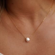 Freshwater Pearl Necklace - 14k Gold Fill