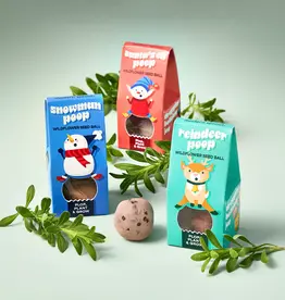 Jingle Plops - Snowman Poop, Wildflower Seed Ball