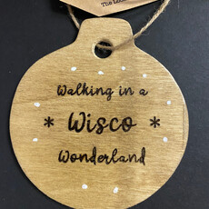 Bonni Knight Wisco Cheer Ornaments Round