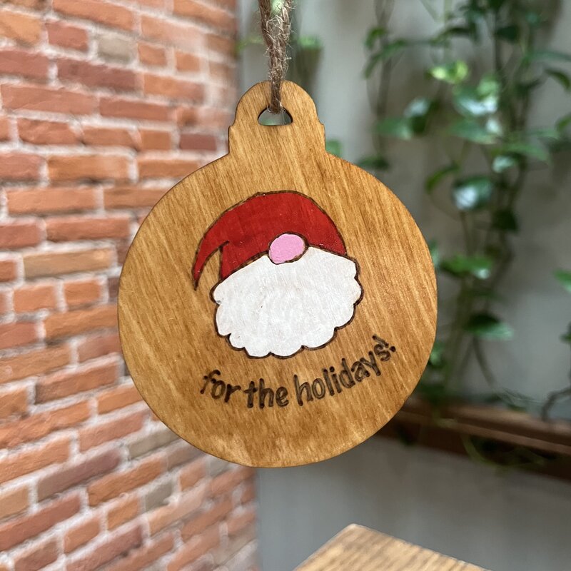 Wisco Cheer Wisco Cheer Round Gnome Ornament