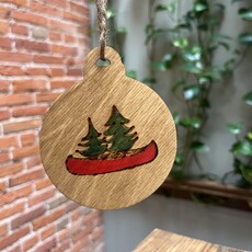 Wisco Cheer Wisco Cheer Round Canoe Ornament
