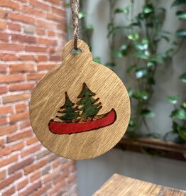 Wisco Cheer Wisco Cheer Round Canoe Ornament