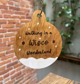 Wisco Cheer Wisco Cheer Round Wisco Wonderland Ornament