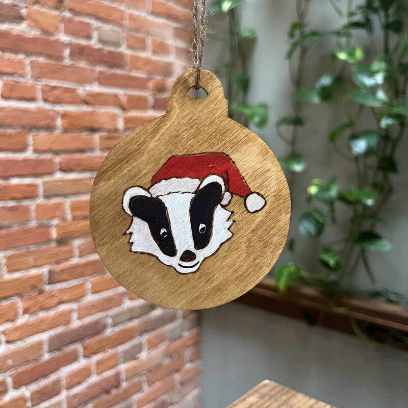Wisco Cheer Wisco Cheer Round Badger Ornament