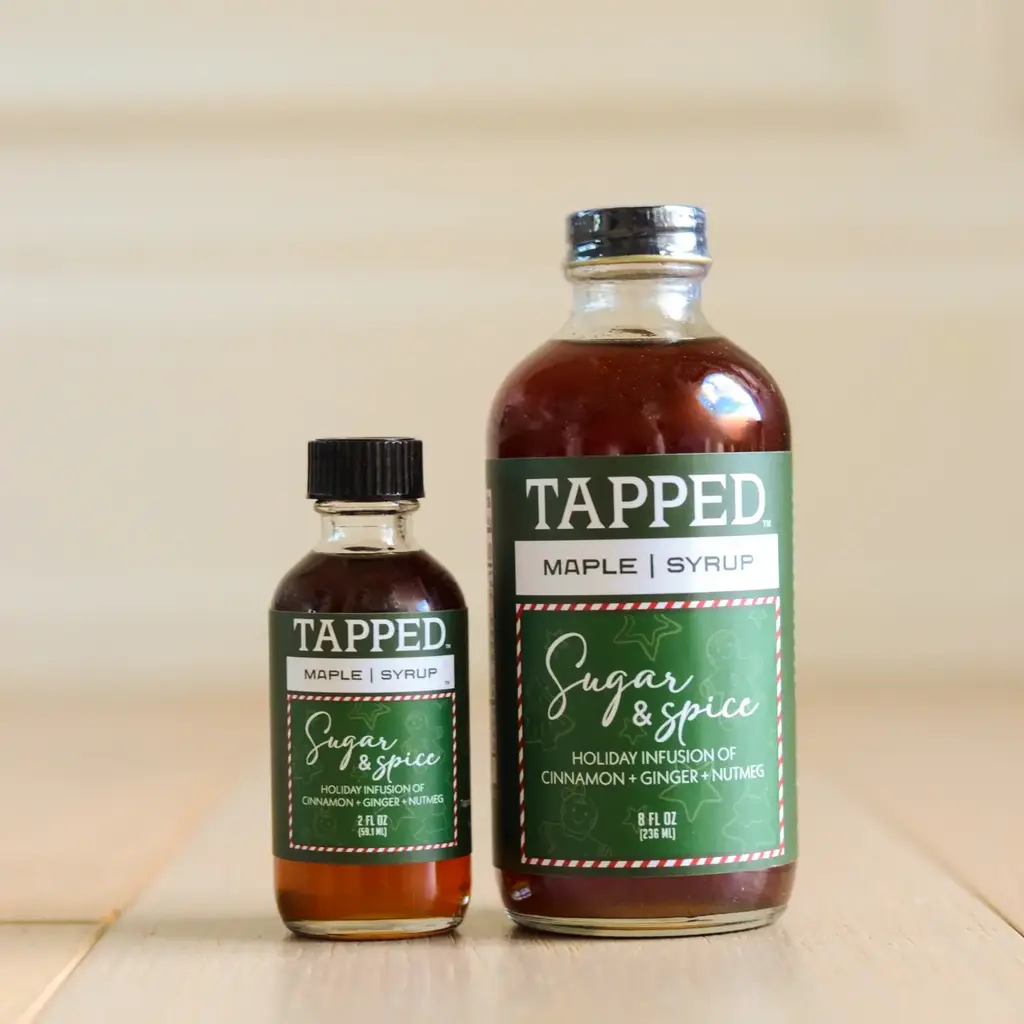 Tapped Maple Syrup Sugar & Spice - Holiday Infused Maple Syrup