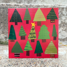Jeanne Styczinski Greeting Card - Holiday Trees