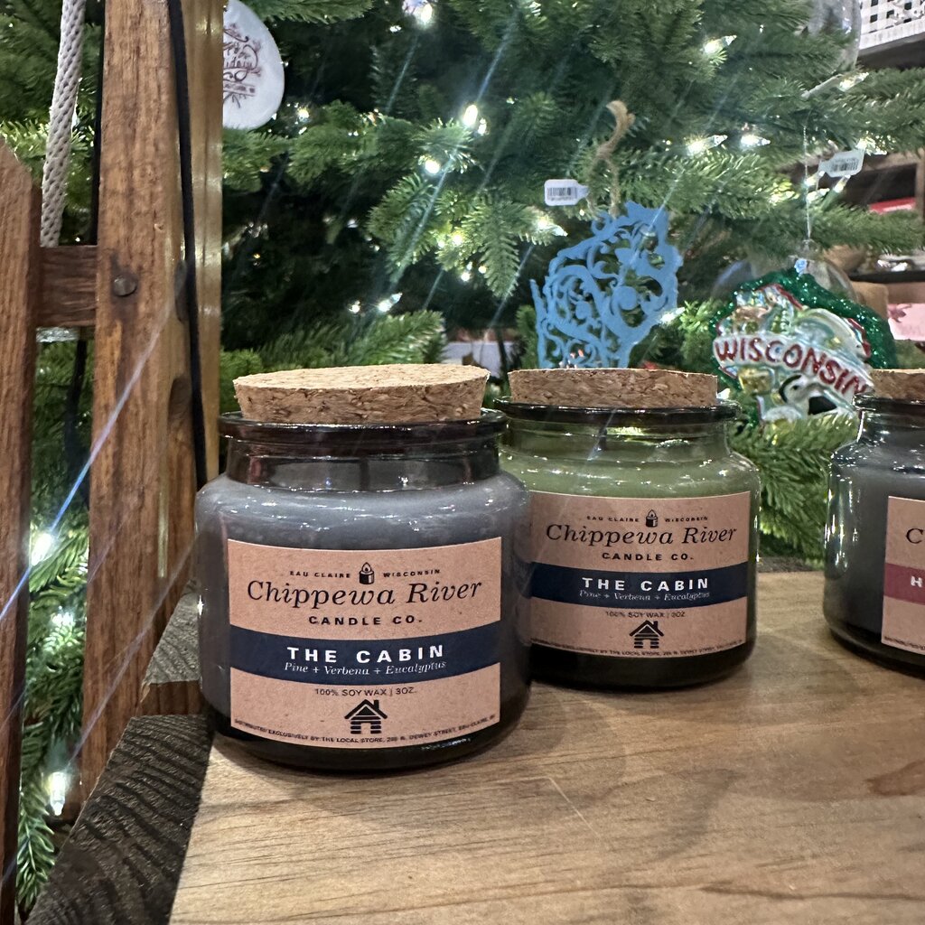 Chippewa River Candle Co. 3 oz. Glass w/Cork Top Candle