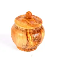 BeldiNest Olive Wood Shape Acorn Canister Small