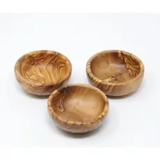 BeldiNest Olive Wood Spice Bowls Set of 3