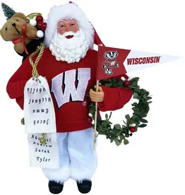 12" Wisconsin Badgers Santa