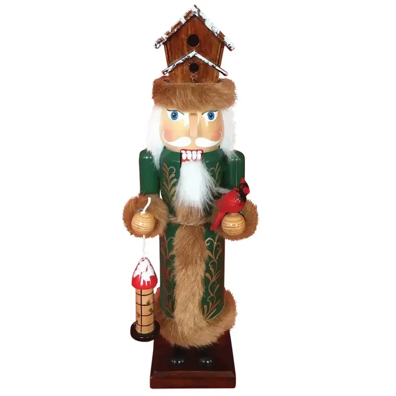 14" Birdhouse Nutcracker