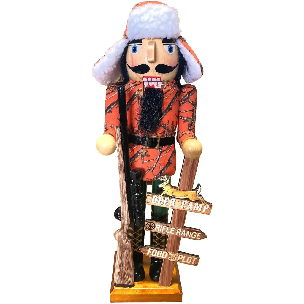 14" Deer Camp Nutcracker