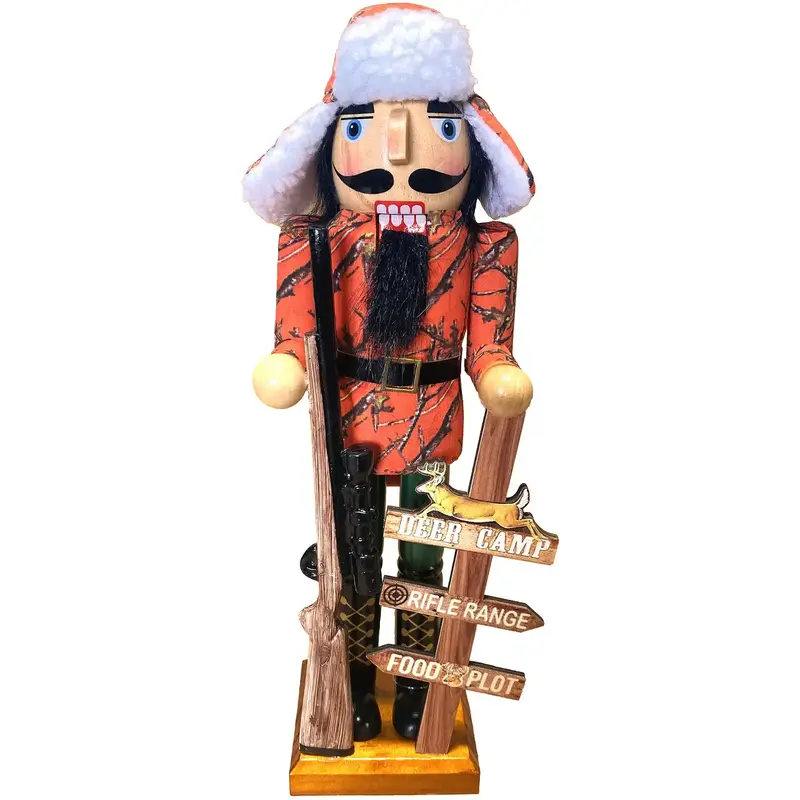 14" Deer Camp Nutcracker