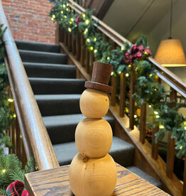 7"-8" Wood Turned Snowman