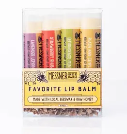 Favorite Pack of 4 Lip Balms - Raw Honey & Beeswax Lip Balms