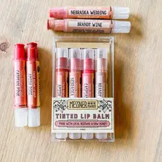 Messner Bee Farm Lip Tint Pack of 4 Lip Balms - Raw Honey & Beeswax Lip Balm