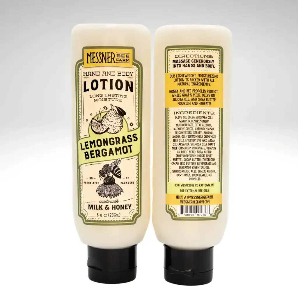8oz. Lemongrass Bergamot - Milk and Honey Lotion