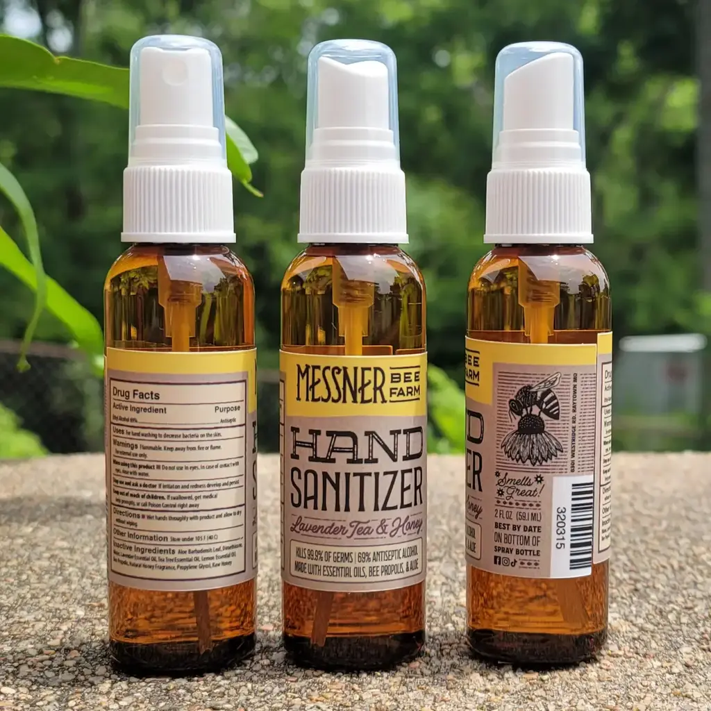Messner Bee Farm 2oz. Lavender Tea and Honey Hand Sanitizer