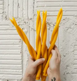 Beeswax Taper Candle: Twin Flame (Single)