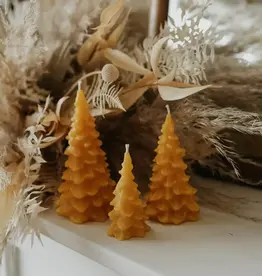 Medium Northwoods – Pine Tree Beeswax Candle