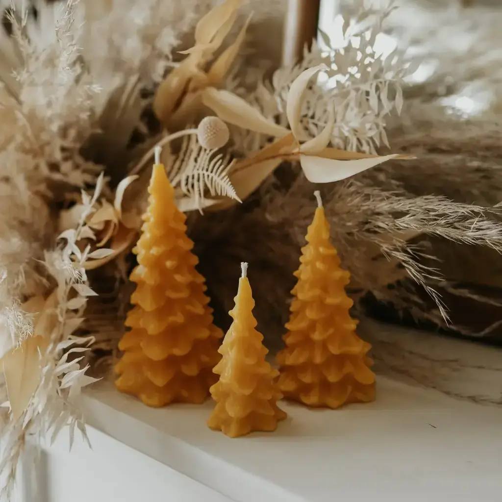Small Northwoods – Pine Tree Beeswax Candle