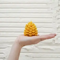 Medium Pinecone - Handmade Beeswax Candle